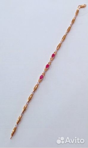 Браслет с рубинами и бриллиантами 5,72г 18,75р 585