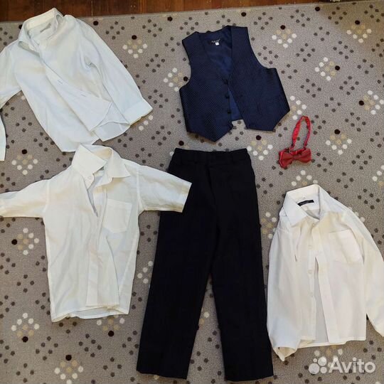 Школьная форма. Штаны, рубашка, жилет