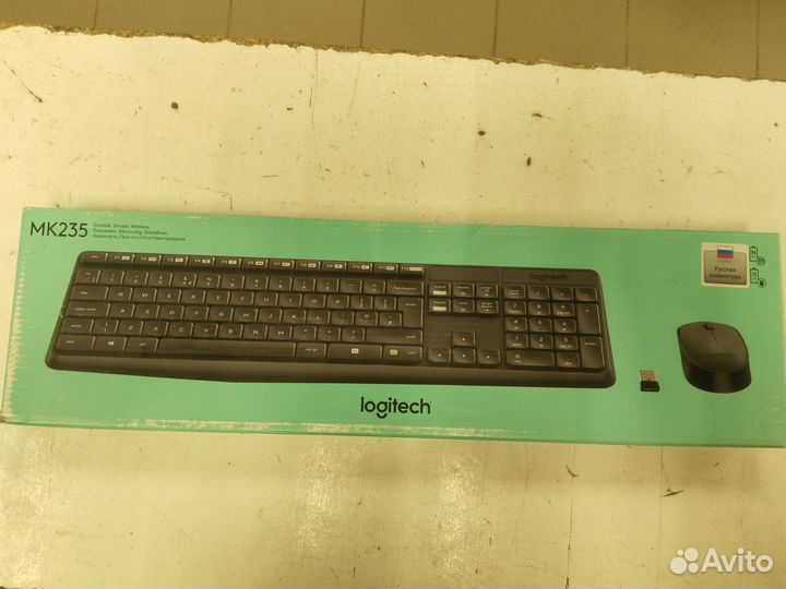 Беспроводная мышь и клавиатура Logitech