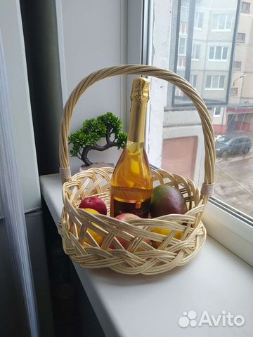 Корзины ажурные подарочная 27см из лозы.Пасхальная