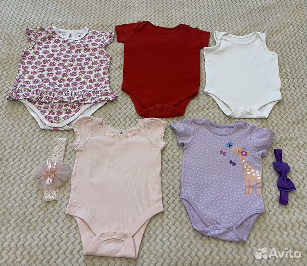 Пакет брендовых вещей на девочку р.62-68