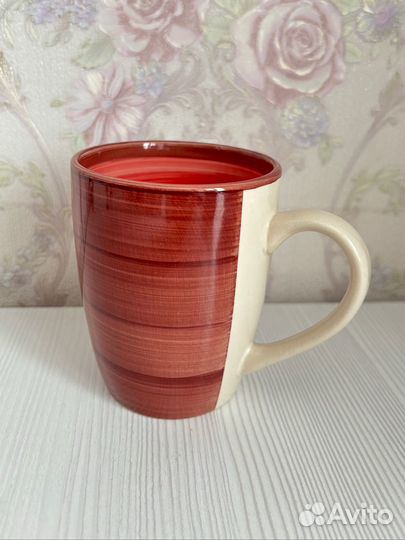 Кружка fioretta wood RED 360мл