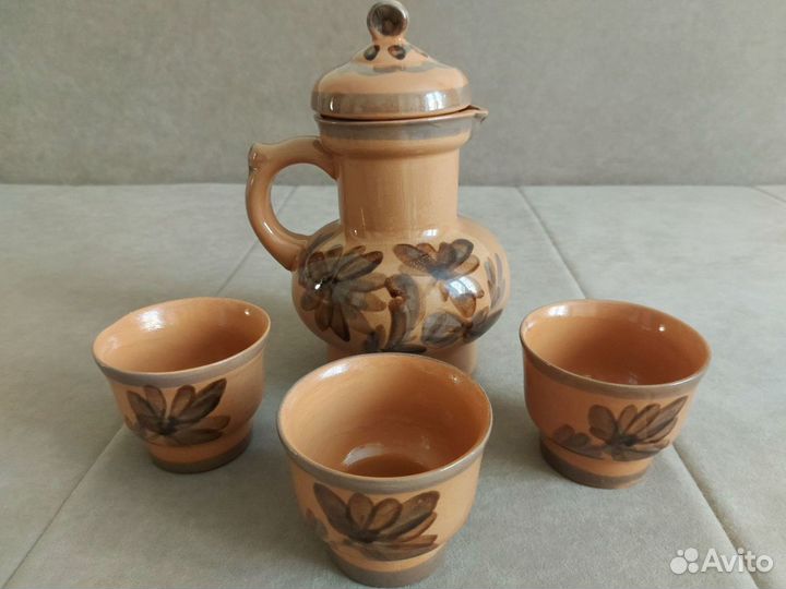 Заварочные чайники/кувшины. Обливная керамика.СССР