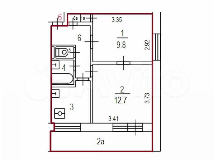 Аукцион: 2-к. квартира, 37,6 м², 1/14 эт.