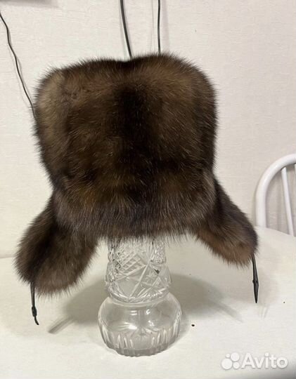 Мужская шапка из соболя