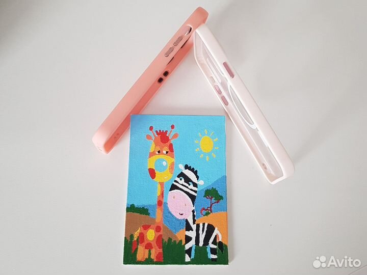 Чехол для iPhone 14 pro max magsafe розовый