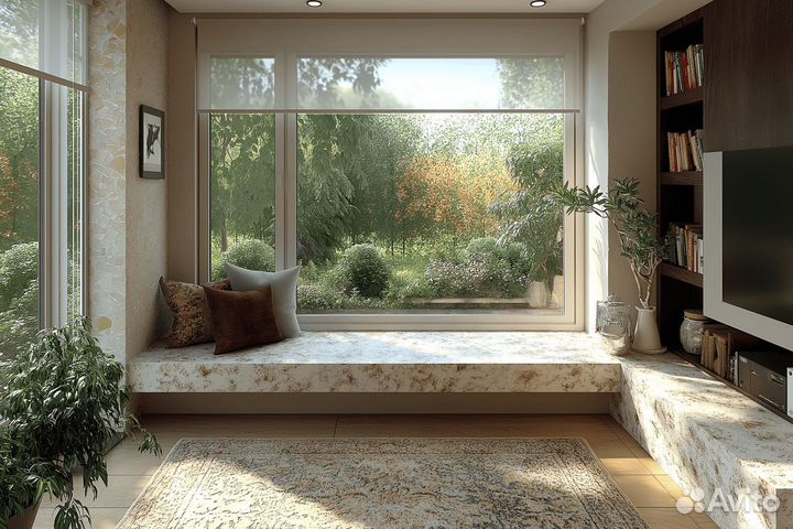 Подоконники под заказ из камня