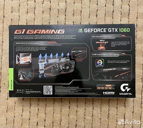 Gigabyte GeForce GTX 1060 G1 Gaming 6G (rev. 2.0)