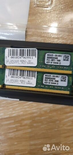 Оперативная память kingston KVR800D2N6K2/4G