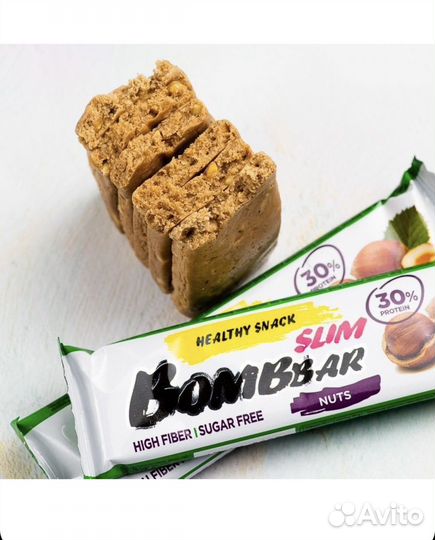 Bombbar Slim Протеиновые батончики без сахара