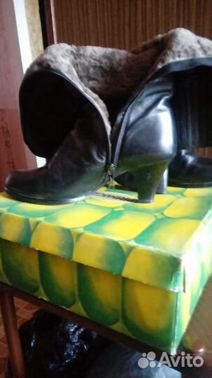 Сапоги кожа