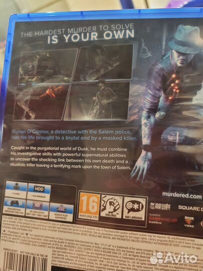 Диски на ps4 Murdered soul suspect