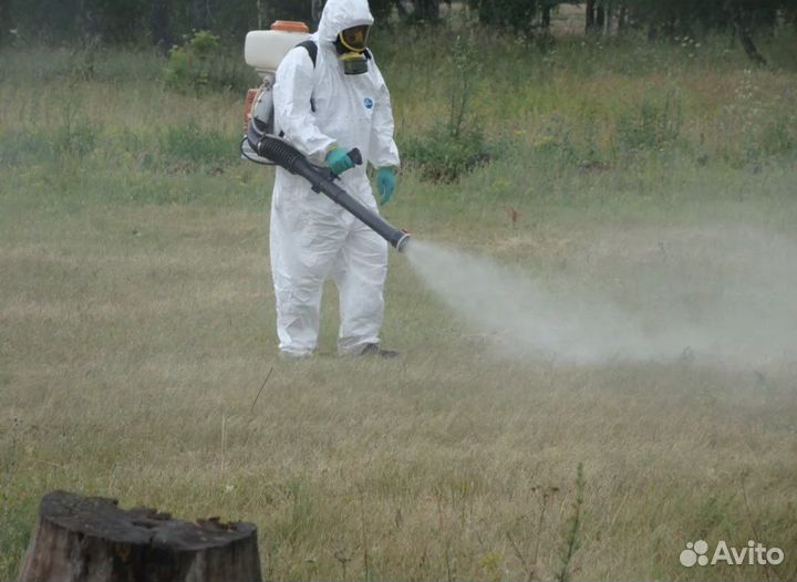 Обработка участков от клещей