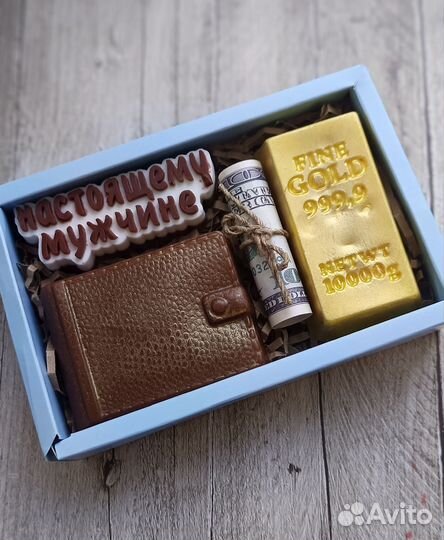 Мужские букеты и наборы из мыла