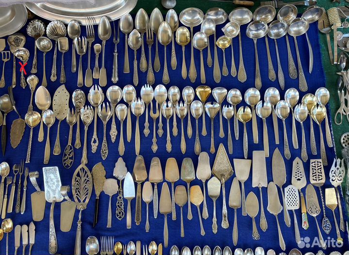 Столовые приборы мельхиор посеребрение разные
