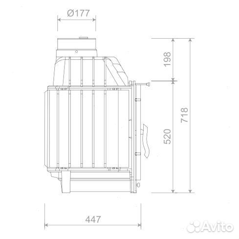 Камин Atina Nordflam