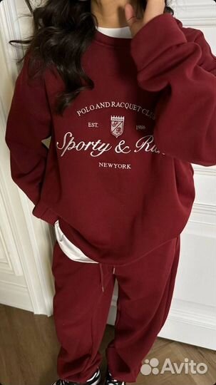 Спортивный костюм двойка с вышивкой