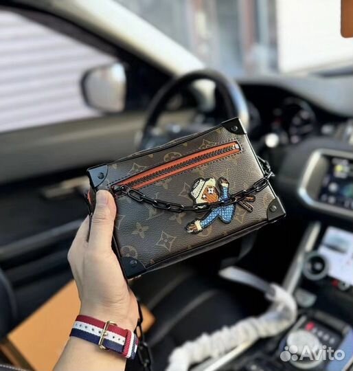 Сумка Louis Vuitton soft trunk мужская через плечо