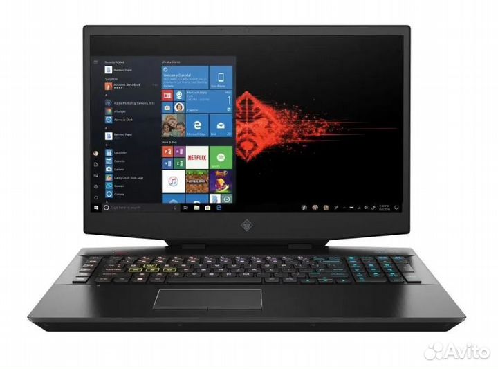 HP 17.3/144 i7-10750H 6я12п RTX2070/8 16Гб 128+1Тб