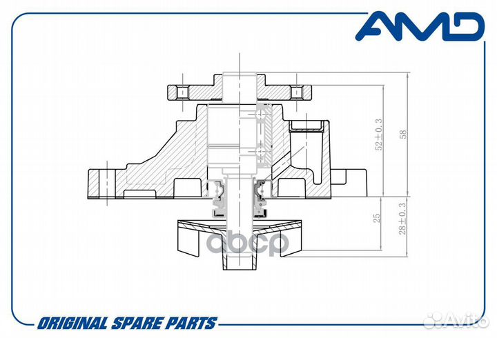 Насос водяной amdpw112 AMD