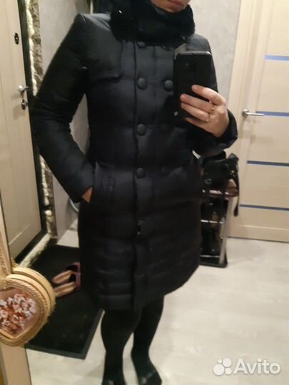 Пуховик-плащ