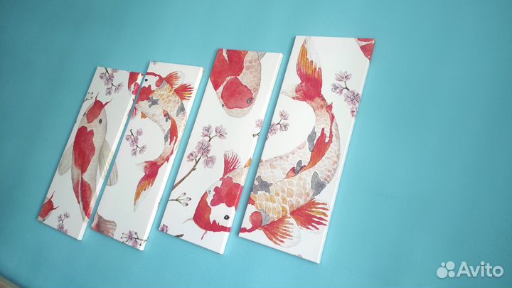 Модульная картина Карпы