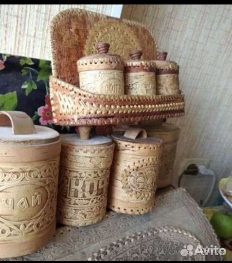 Туеса из бересты. Цена за всё