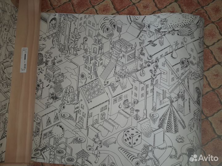 Раскраска рулоном