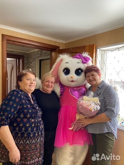 Поздравление от зайки,аниматор зайка