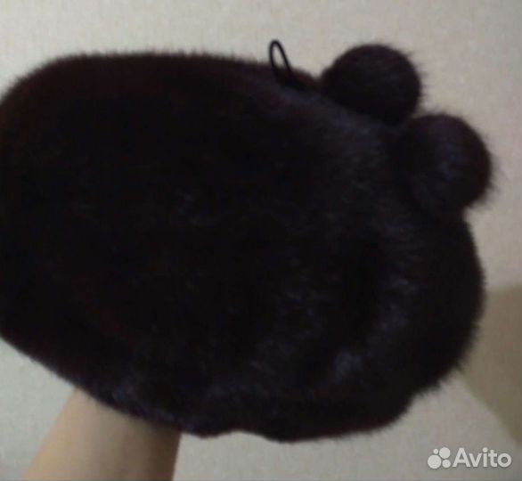 Берет норковый