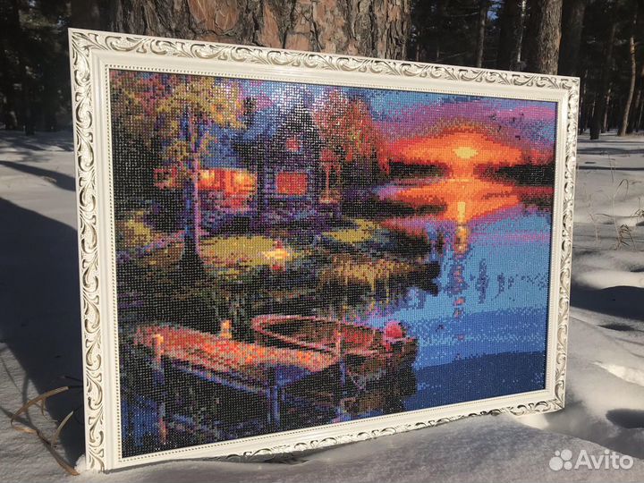 Подарок картина алмазная « Тихая гавань »