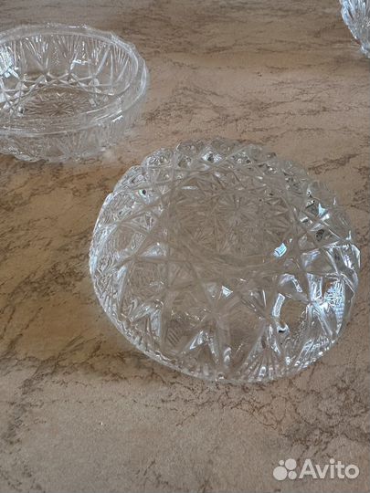 Конфетница хрусталь СССР