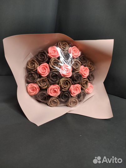 Букет - 29 Роз из Настоящего Шоколада