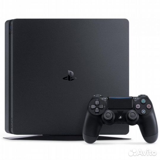 PS4 slim 500gb + 70 игр