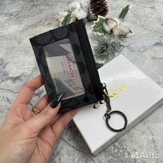 Картхолдер на молнии Coach