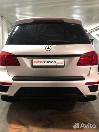 Диффузор с насадками Mercedes Benz GL63 AMG W166