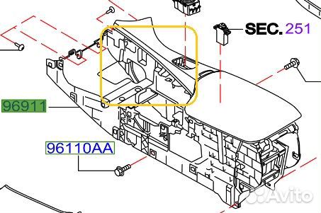 Накладка Infiniti Qx50 J55 KR20 012800A 2018