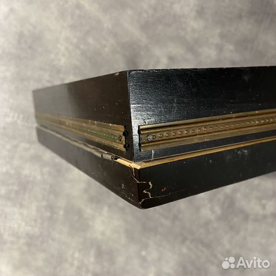 Шкатулка с девушкой СССР чеканка