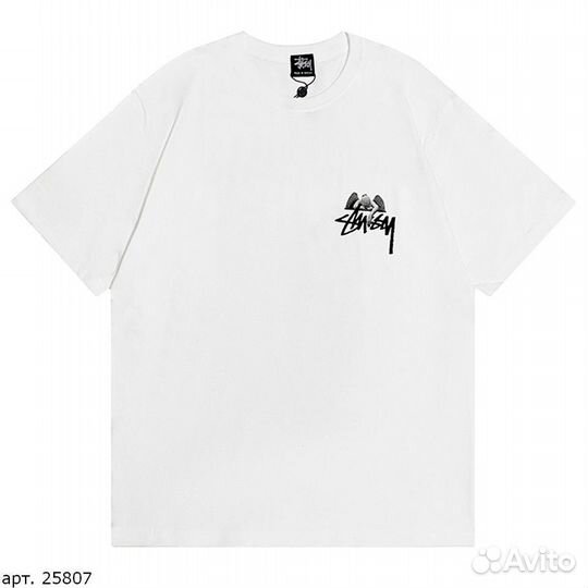 Футболка Stussy 8 angel белая