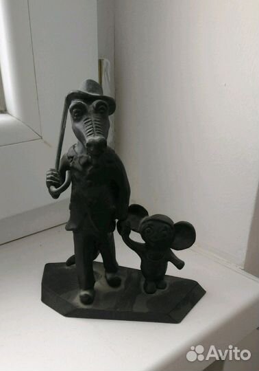 Статуэтка Крокодил Гена и Чебурашка. СССР