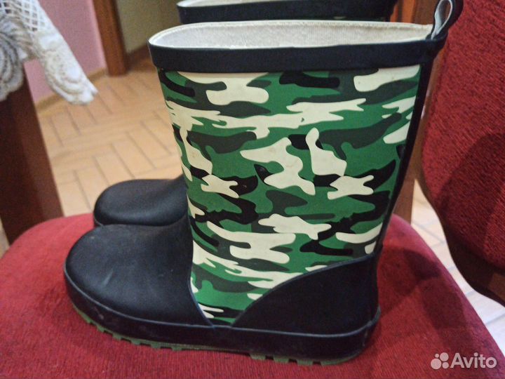 Детские резиновые сапоги 37 размера