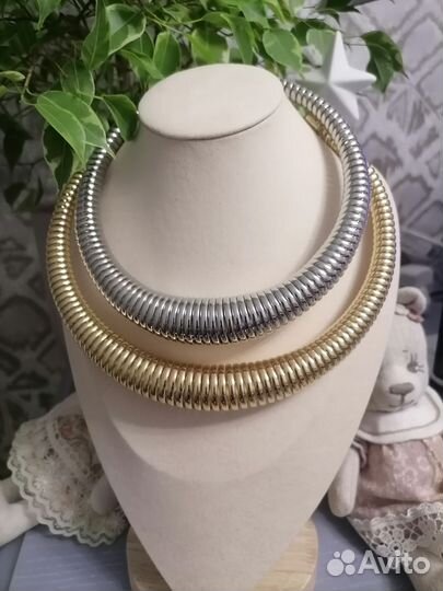 2 Колье Гривна Спираль