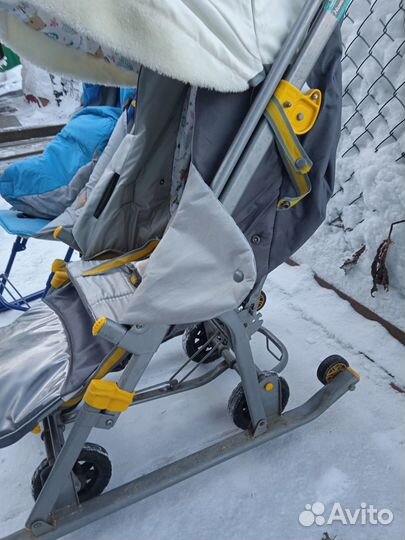 Детские санки коляска