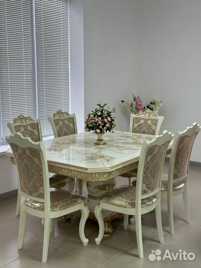 Комплект стол 6 стульев