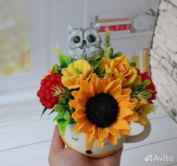 Букеты из мыла на 1 сентября