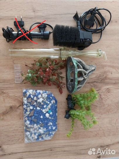 Аквариум Aquael с подсветкой и аксессуары