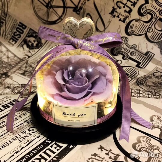 Роза в куполе /колбе подарок