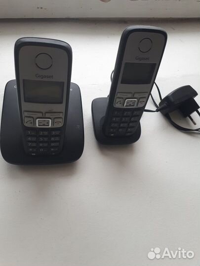 Радиотелефон “Gigaset”;2 трубки; с автоответчиком