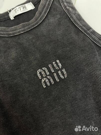 Майка, летний Топ варенка miu miu р 42, 44, 46