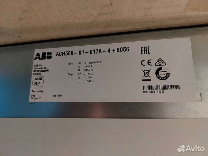 Частотный преобразователь ABB на 7,5кВт